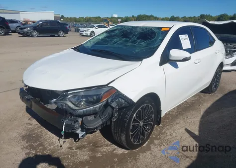 2015 Toyota Corolla S Plus из США, поврежденный, VIN 2T1BURHE2FC401050